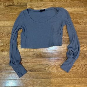 UO Lounge long sleeve crop top
